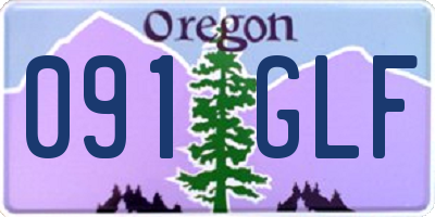 OR license plate 091GLF
