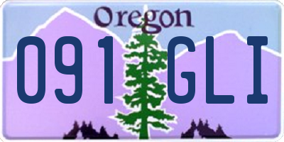 OR license plate 091GLI