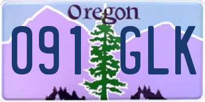 OR license plate 091GLK
