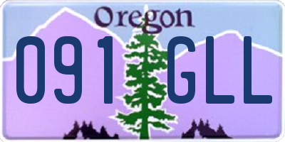 OR license plate 091GLL