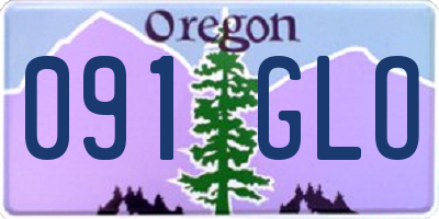 OR license plate 091GLO