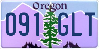OR license plate 091GLT
