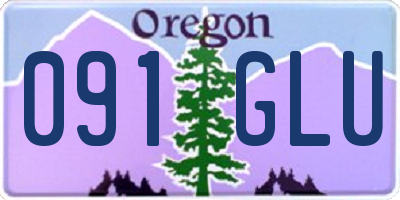 OR license plate 091GLU
