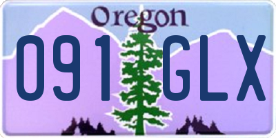 OR license plate 091GLX