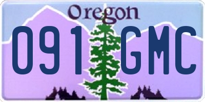 OR license plate 091GMC