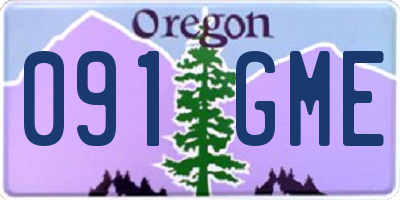 OR license plate 091GME