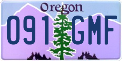 OR license plate 091GMF