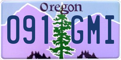 OR license plate 091GMI