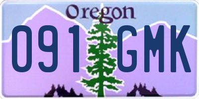 OR license plate 091GMK
