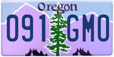 OR license plate 091GMO