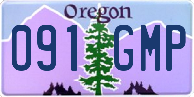 OR license plate 091GMP