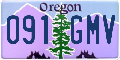 OR license plate 091GMV