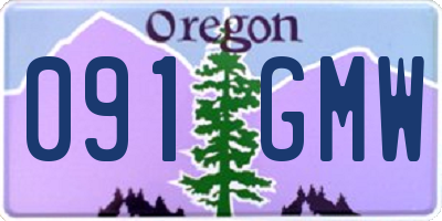 OR license plate 091GMW