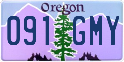 OR license plate 091GMY