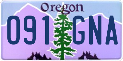 OR license plate 091GNA