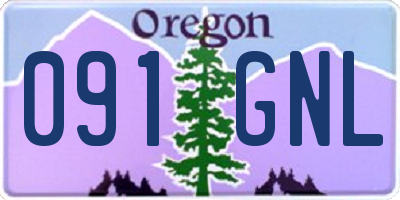 OR license plate 091GNL