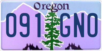OR license plate 091GNO