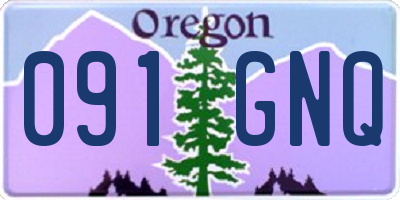 OR license plate 091GNQ
