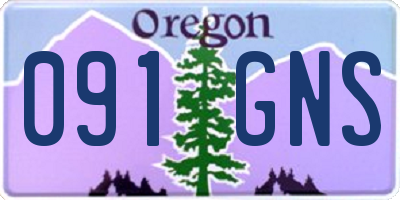 OR license plate 091GNS