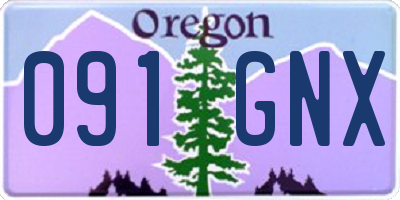 OR license plate 091GNX