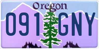 OR license plate 091GNY