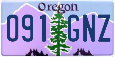 OR license plate 091GNZ