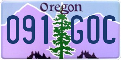 OR license plate 091GOC