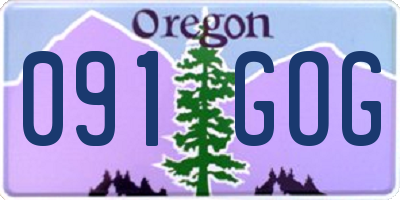 OR license plate 091GOG