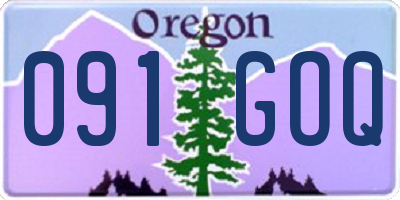 OR license plate 091GOQ