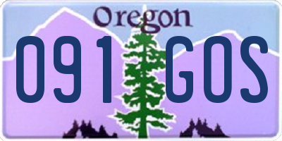 OR license plate 091GOS