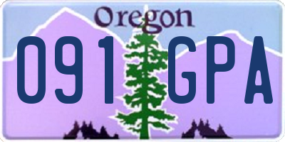 OR license plate 091GPA