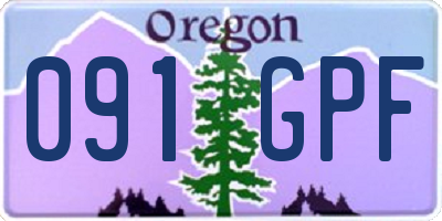 OR license plate 091GPF