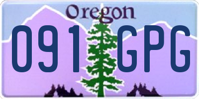 OR license plate 091GPG