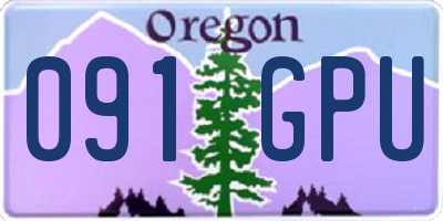 OR license plate 091GPU