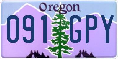 OR license plate 091GPY