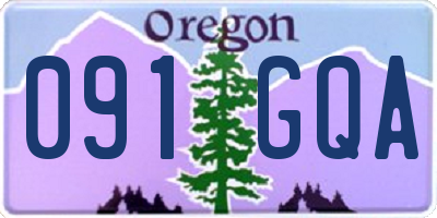 OR license plate 091GQA