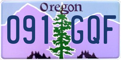 OR license plate 091GQF