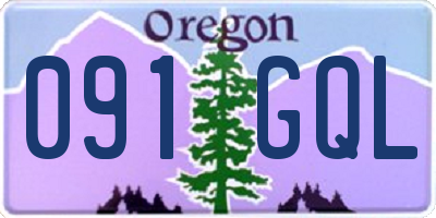 OR license plate 091GQL