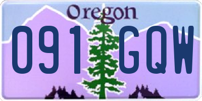 OR license plate 091GQW