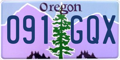 OR license plate 091GQX