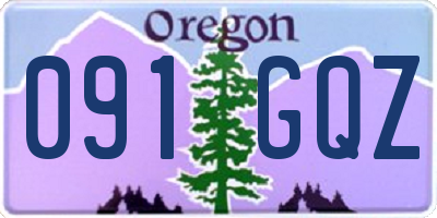 OR license plate 091GQZ