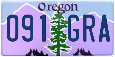 OR license plate 091GRA