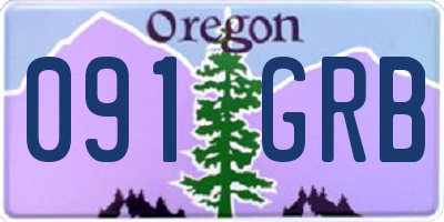 OR license plate 091GRB