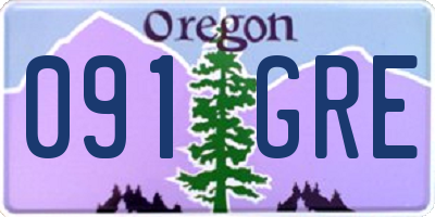 OR license plate 091GRE