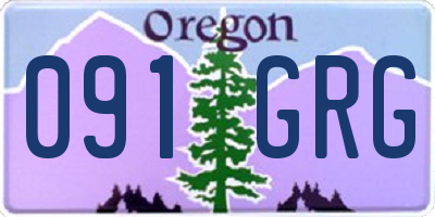 OR license plate 091GRG