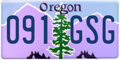 OR license plate 091GSG