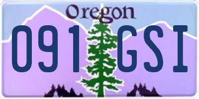 OR license plate 091GSI