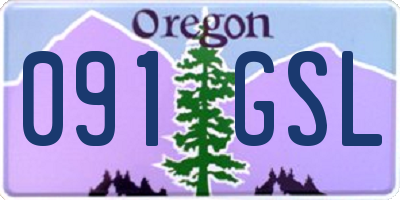 OR license plate 091GSL