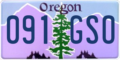 OR license plate 091GSO