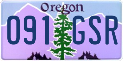 OR license plate 091GSR